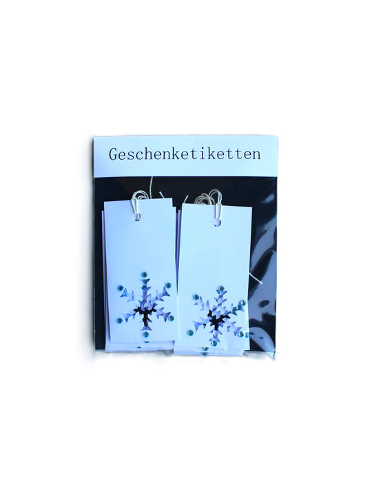 Geschenketiketten, Schneeflocke